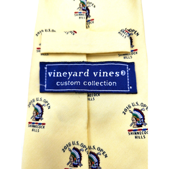 Vineyard Vines US Open Shinnecock Hills 2018 Custom Collection Silk Tie 59" - Picture 3 of 5